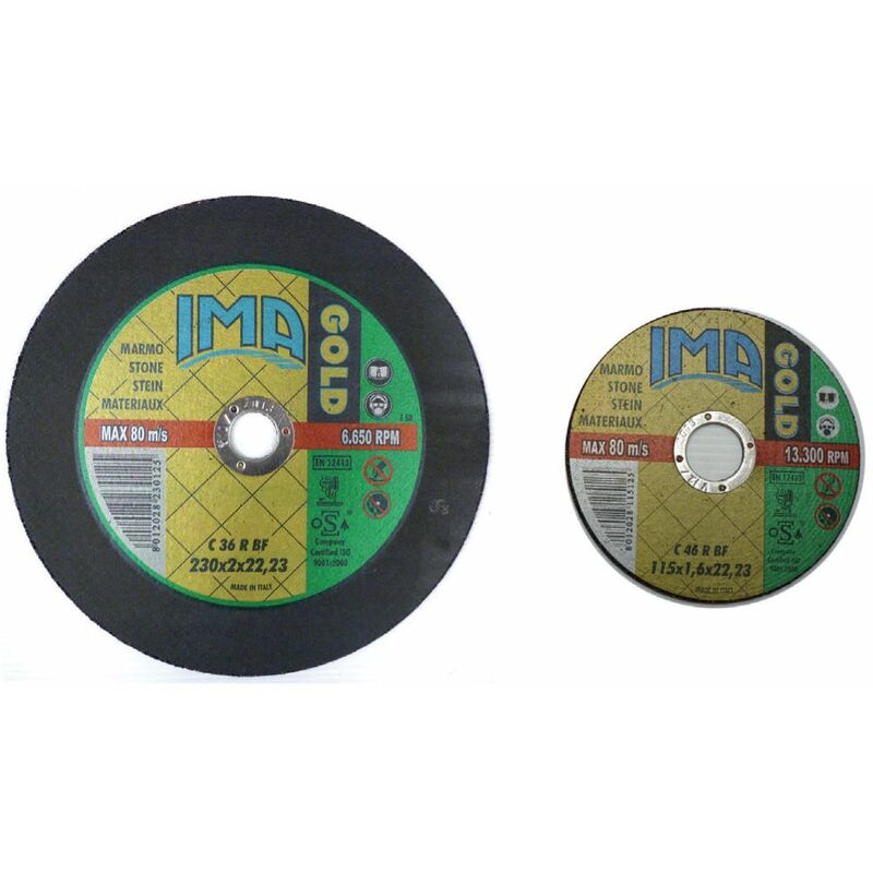 Image of IMA - disco piano per flex 230 mm mola abrasiva marmo e pietrame