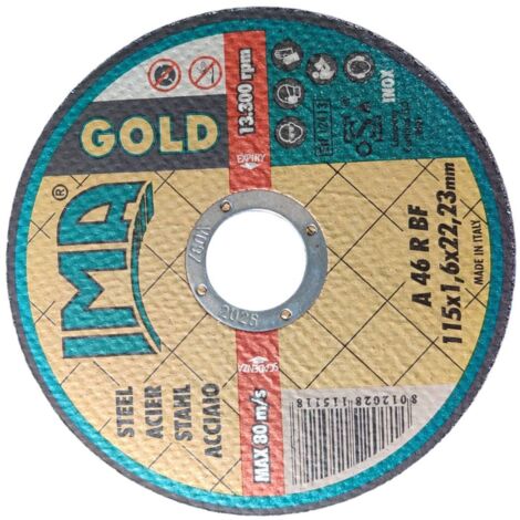 IMA MINIDISCO X FERRO GOLD PIANO 115X1,6X22 IMA PZ 50,0