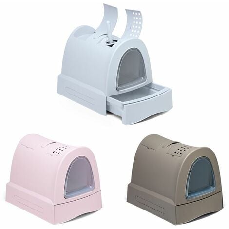 Box Toilette per Gatti ARIEL 10 HOME con Doppio Fondo con Setaccio e Filtri  Antiodore