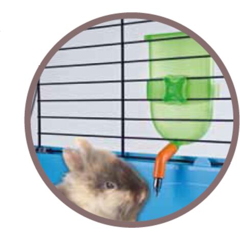 Imac Ronny 80 gabbia blu o grigia chiara per piccoli animali