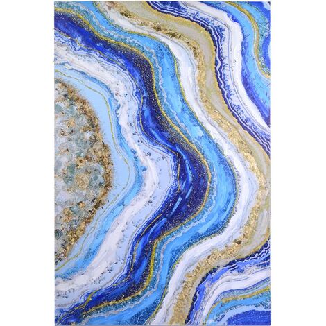 Image rectangulaire en bois bleu cm 120x80h3