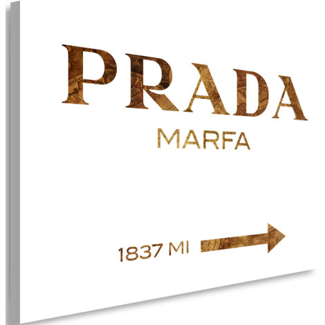 Image sur toile, avec inscriptions Marron - 120x80