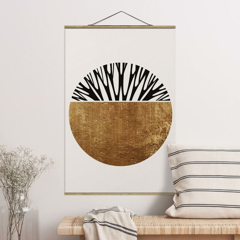 

Imagen de tela - Abstract Shapes - Golden Circle - Alto 3:2 Dimensión LxA: 120cm x 80cm