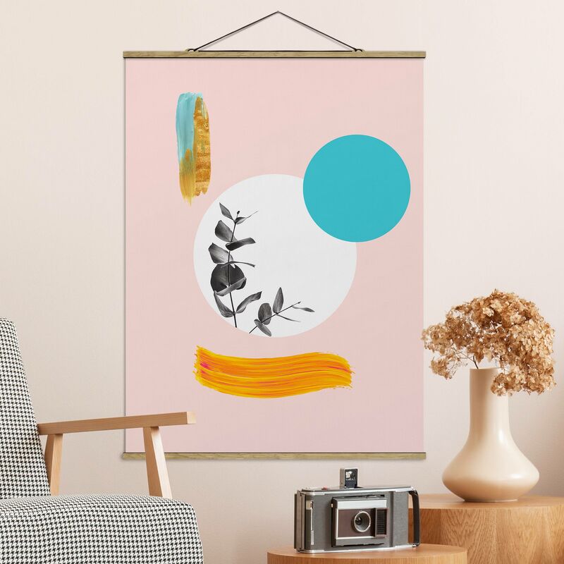 

Imagen de tela - Abstract Pastel With Leaves And Dots - Alto 4:3 Dimensión LxA: 106.5cm x 80cm