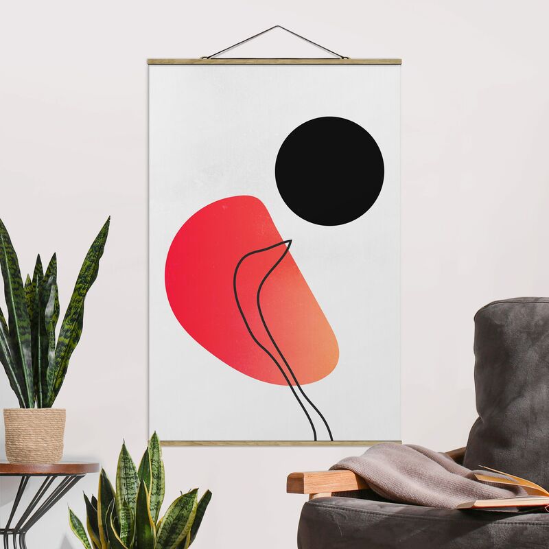 

Imagen de tela - Abstract Shapes - Black Sun - Alto 3:2 Dimensión LxA: 75cm x 50cm