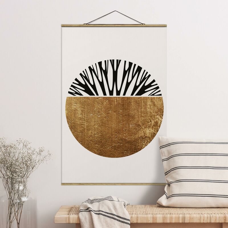 

Imagen de tela - Abstract Shapes - Golden Circle - Alto 3:2 Dimensión LxA: 52.5cm x 35cm