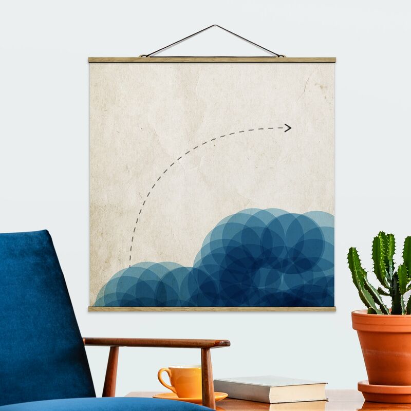 

Imagen de tela - Abstract Shapes - Circles In Blue - Cuadrado 1:1 Dimensión LxA: 50cm x 50cm