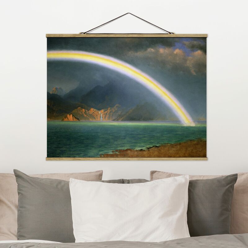 

Imagen de tela - Albert Bierstadt - Rainbow Over Jenny Lake - Apaisado 3:4 Dimensión LxA: 75cm x 100cm