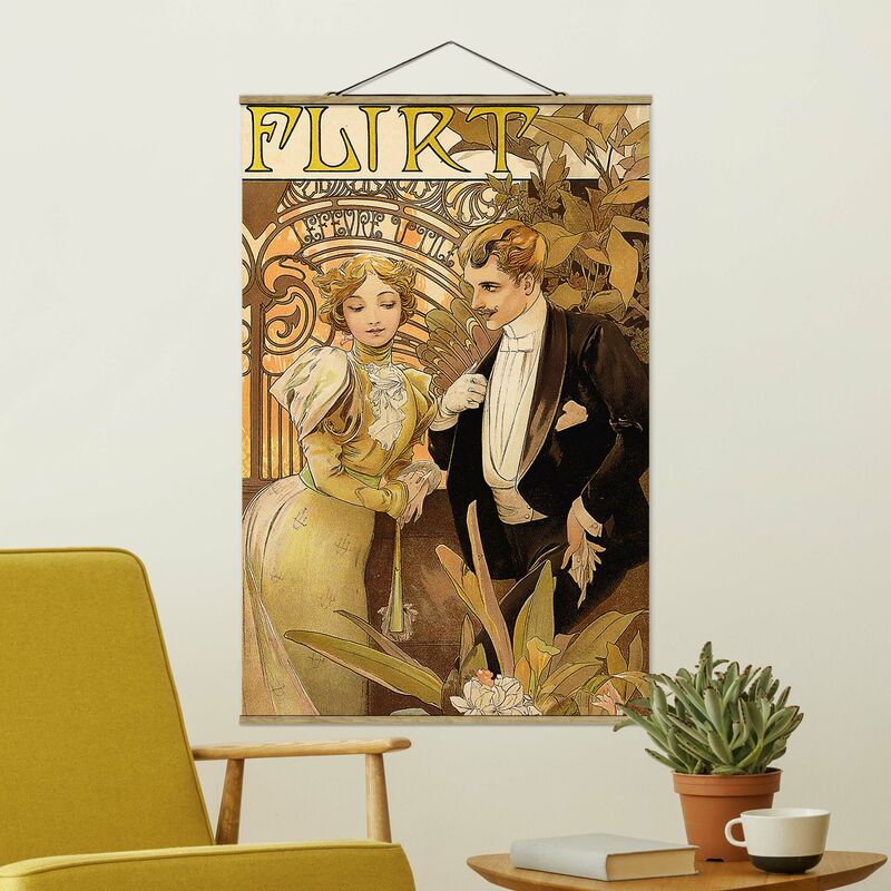 

Imagen de tela - Alfons Mucha - Advertising Poster For Flirt Biscuits - Alto 3:2 Dimensión LxA: 150cm x 100cm
