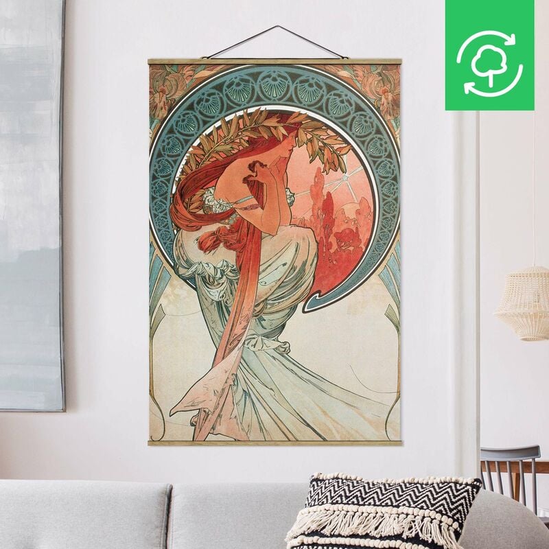 

Imagen de tela - Alfons Mucha - Four Arts - Poetry - Alto 3:2 Dimensión LxA: 150cm x 100cm