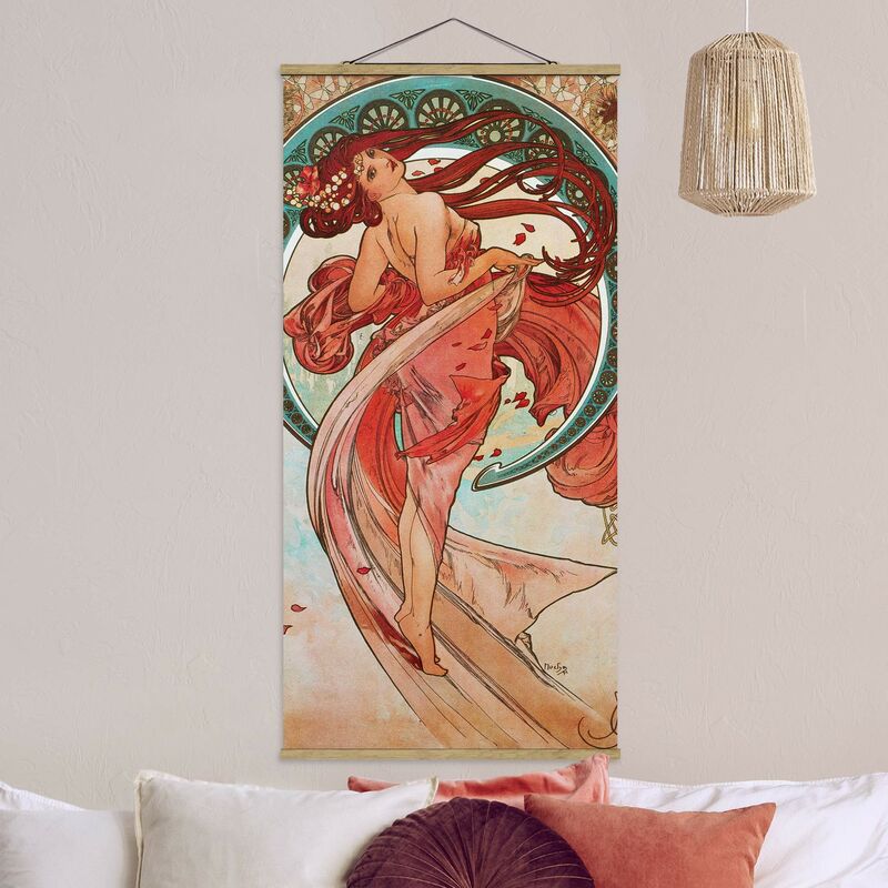 

Imagen de tela - Alfons Mucha - Four Arts - The Dance - Alto 2:1 Dimensión LxA: 70cm x 35cm