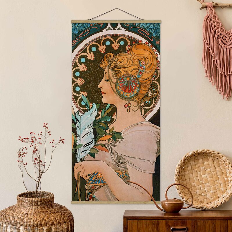 

Imagen de tela - Alfons Mucha - Spring - Alto 2:1 Dimensión LxA: 70cm x 35cm