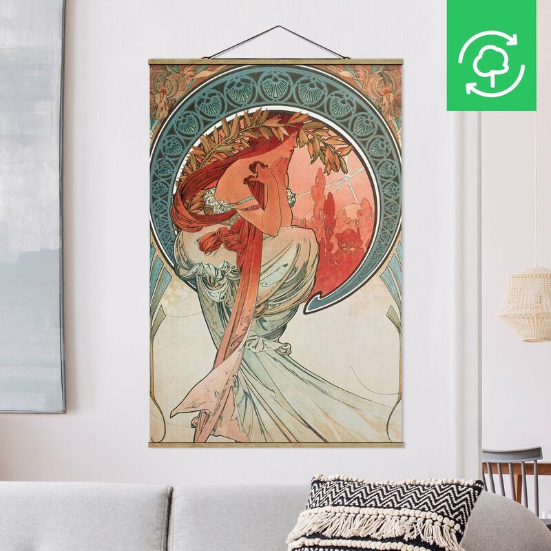 

Imagen de tela - Alfons Mucha - Four Arts - Poetry - Alto 3:2 Dimensión LxA: 75cm x 50cm