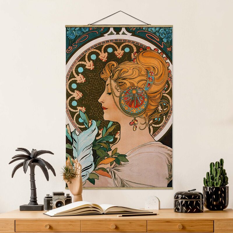 

Imagen de tela - Alfons Mucha - Spring - Alto 3:2 Dimensión LxA: 120cm x 80cm