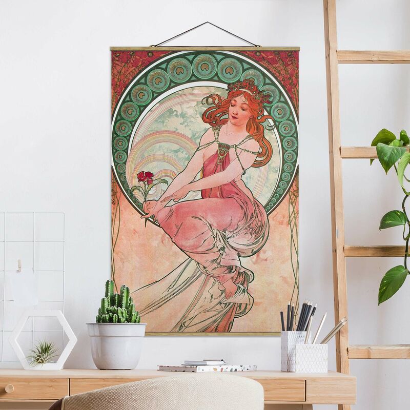 

Imagen de tela - Alfons Mucha - Four Arts - Painting - Alto 3:2 Dimensión LxA: 120cm x 80cm