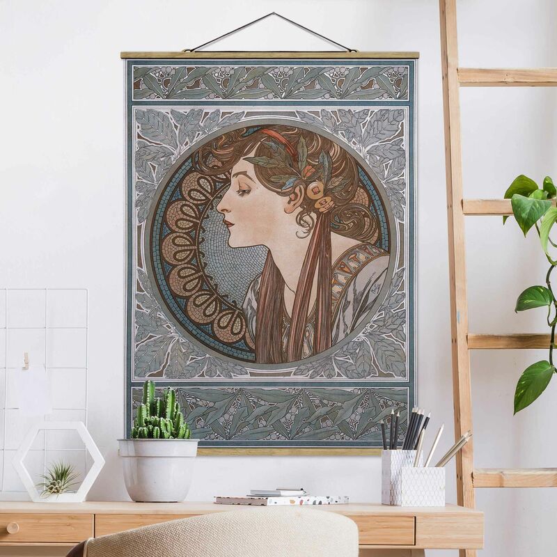 

Imagen de tela - Alfons Mucha - Helena - Alto 4:3 Dimensión LxA: 133.5cm x 100cm