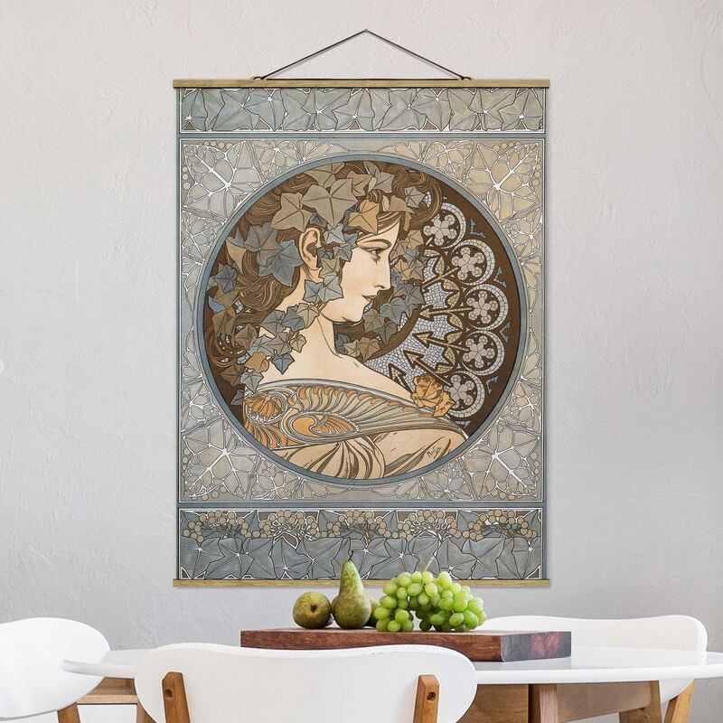 

Imagen de tela - Alfons Mucha - Synthia - Alto 4:3 Dimensión LxA: 46.5cm x 35cm