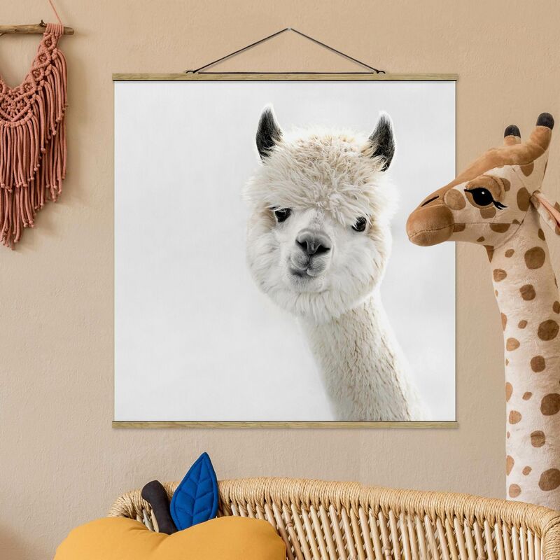 

Imagen de tela - Alpaca Portrait - Cuadrado 1:1 Dimensión LxA: 50cm x 50cm