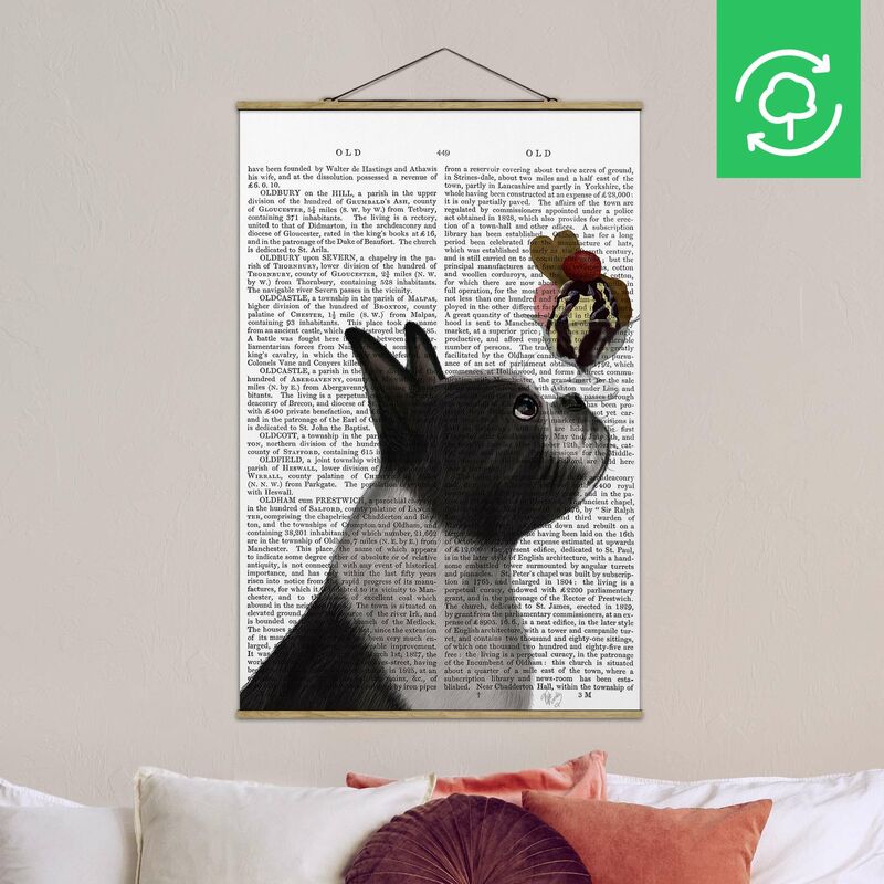 

Imagen de tela - Animal Reading - Terrier With Ice - Alto 3:2 Dimensión LxA: 120cm x 80cm