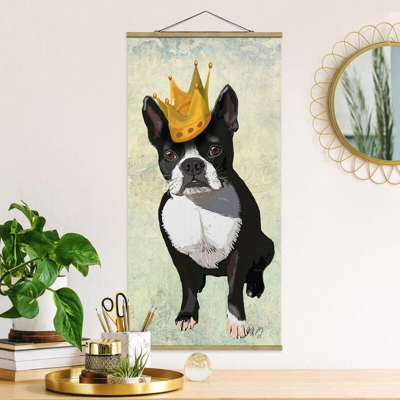 

Imagen de tela - Animal Portrait - Terrier King - Alto 2:1 Dimensión LxA: 100cm x 50cm