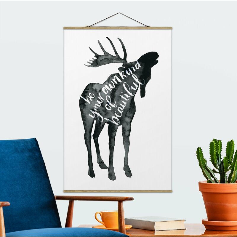 

Imagen de tela - Animals With Wisdom - Elk - Alto 3:2 Dimensión LxA: 75cm x 50cm