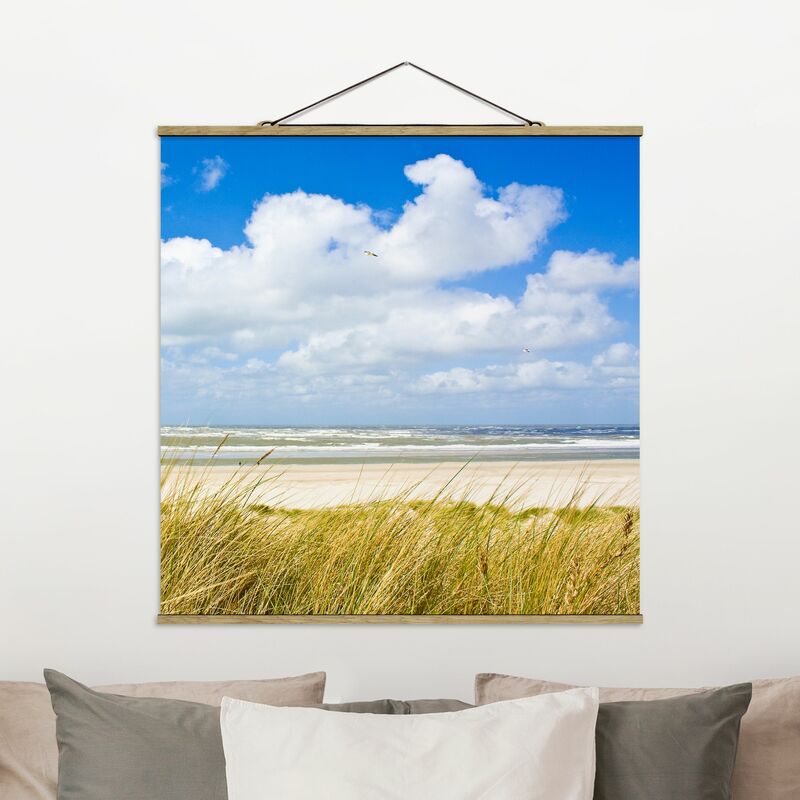 

Imagen de tela - At The North Sea Coast - Cuadrado 1:1 Dimensión LxA: 80cm x 80cm