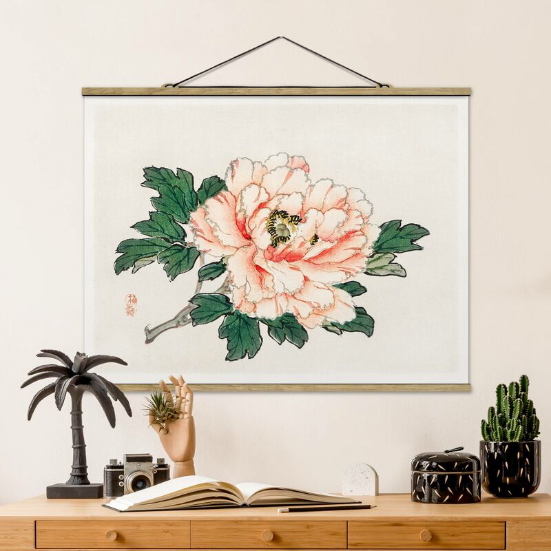 

Imagen de tela - Asian Vintage Drawing Pink Chrysanthemum - Apaisado 3:4 Dimensión LxA: 75cm x 100cm