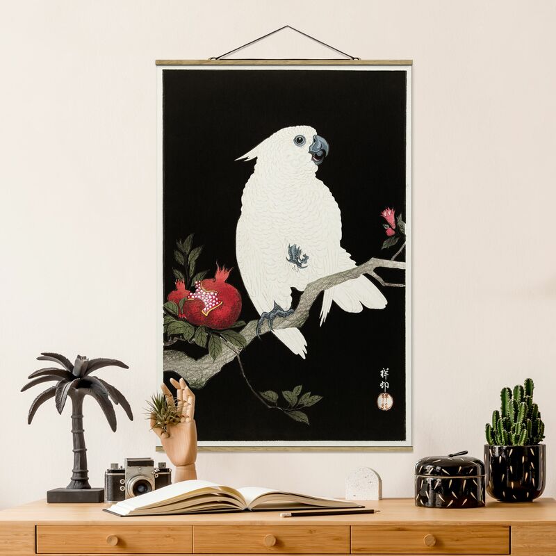 

Imagen de tela - Asian Vintage Illustration White Cockatoo - Alto 3:2 Dimensión LxA: 150cm x 100cm