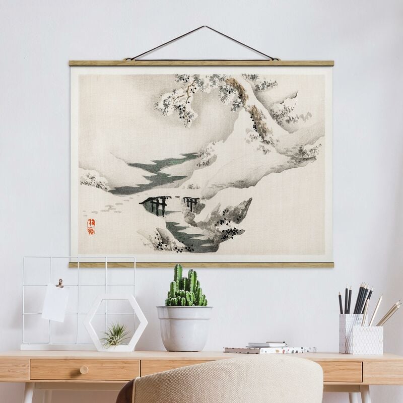 

Imagen de tela - Asian Vintage Drawing Winter Landscape - Apaisado 3:4 Dimensión LxA: 37.5cm x 50cm