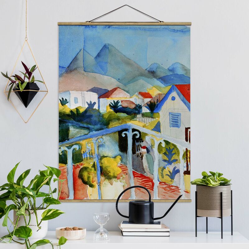 

Imagen de tela - August Macke - Saint Germain Near Tunis - Alto 4:3 Dimensión LxA: 106.5cm x 80cm