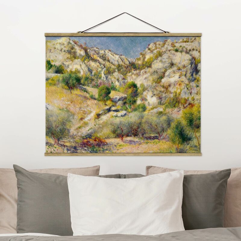 

Imagen de tela - Auguste Renoir - Rock At Estaque - Apaisado 3:4 Dimensión LxA: 37.5cm x 50cm