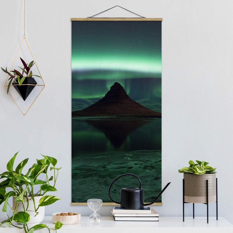 

Imagen de tela - Aurora In Iceland - Alto 2:1 Dimensión LxA: 100cm x 50cm