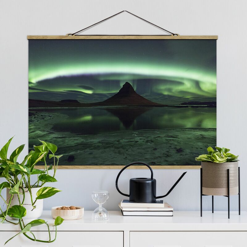 

Imagen de tela - Aurora In Iceland - Apaisado 2:3 Dimensión LxA: 53.5cm x 80cm