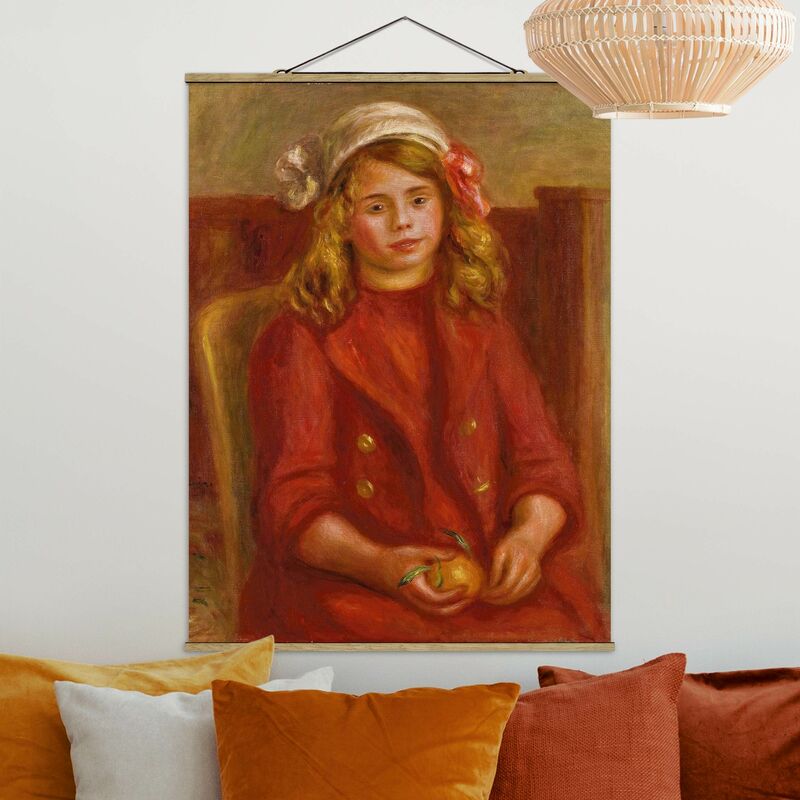 

Imagen de tela - Auguste Renoir - Young Girl With Orange - Alto 4:3 Dimensión LxA: 46.5cm x 35cm
