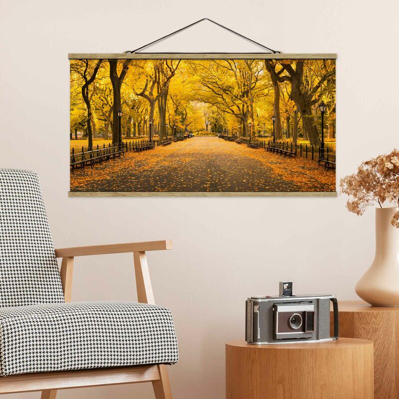 

Imagen de tela - Autumn In Central Park - Apaisado 1:2 Dimensión LxA: 25cm x 50cm