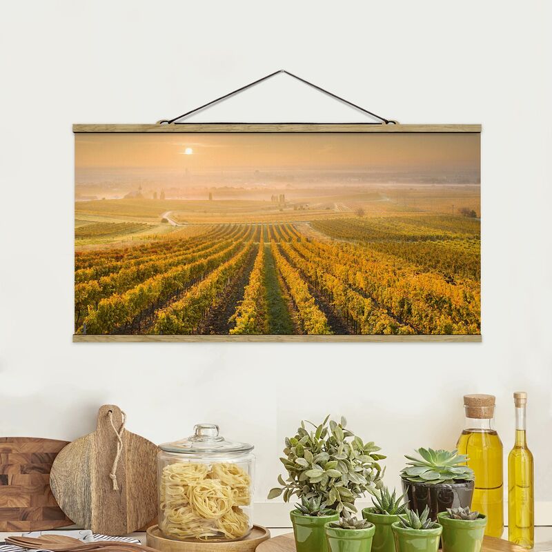 

Imagen de tela - Autumnal Vineyards Near Vienna - Apaisado 1:2 Dimensión LxA: 50cm x 100cm