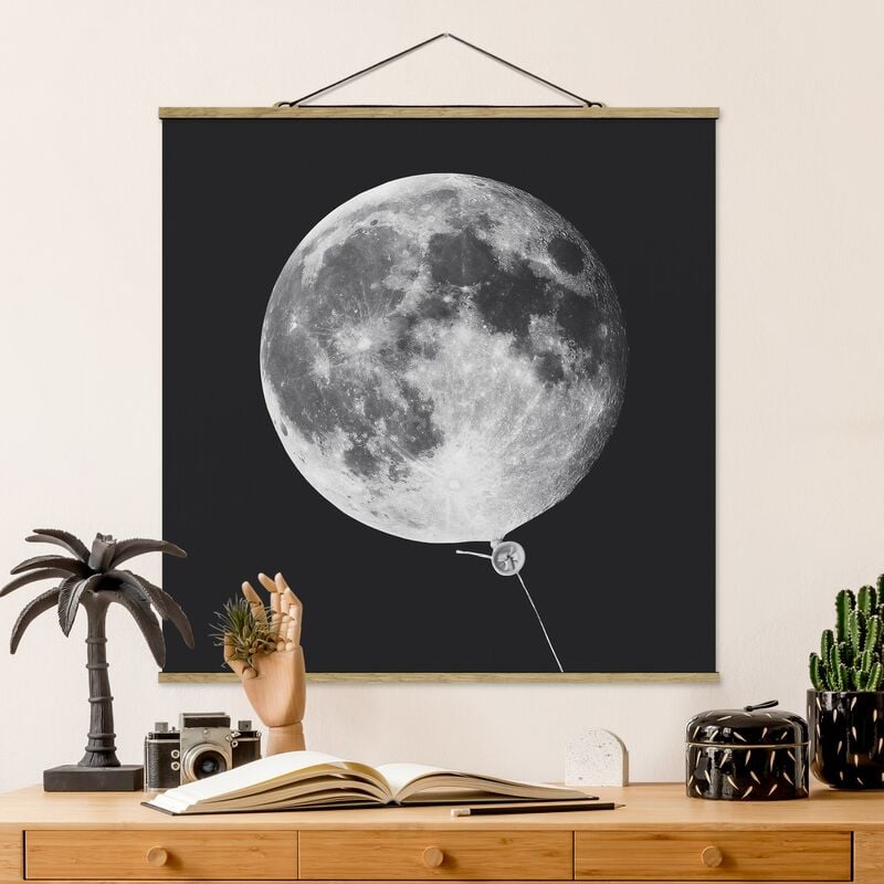 

Imagen de tela - Balloon With Moon - Cuadrado 1:1 Dimensión LxA: 80cm x 80cm