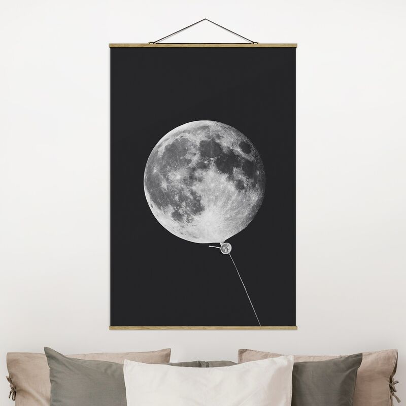 

Imagen de tela - Balloon With Moon - Alto 3:2 Dimensión LxA: 120cm x 80cm