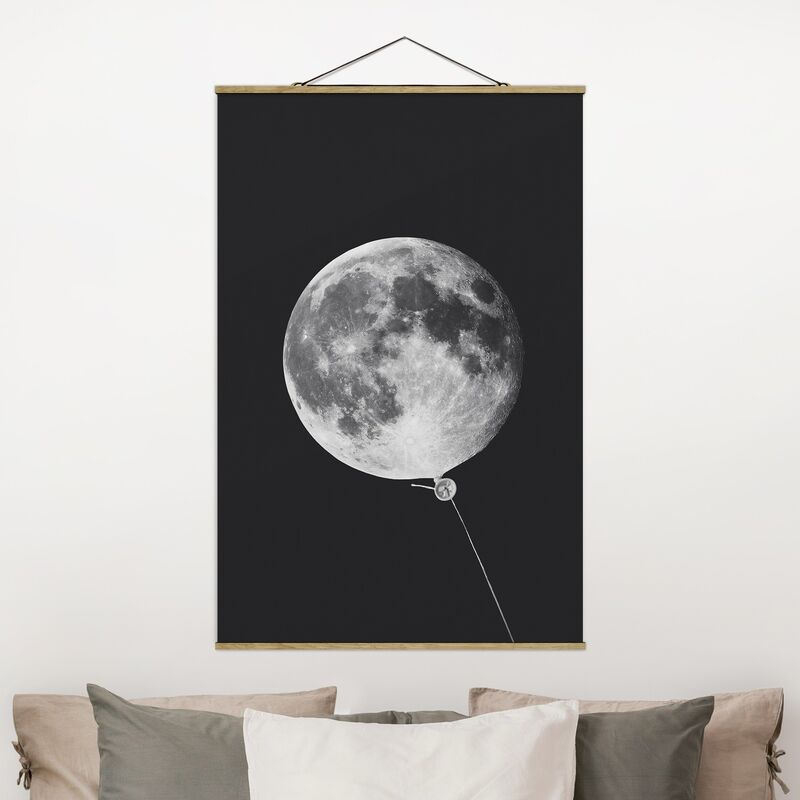 

Imagen de tela - Balloon With Moon - Alto 3:2 Dimensión LxA: 150cm x 100cm