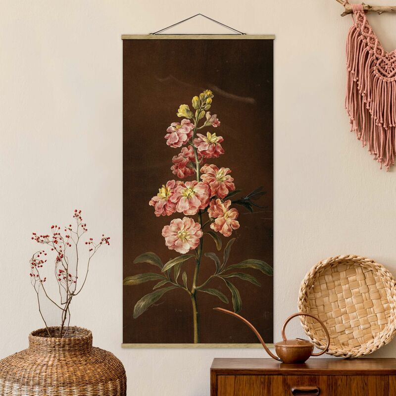 

Imagen de tela - Barbara Regina Dietzsch - A Pink Garden Levkkoje - Alto 2:1 Dimensión LxA: 100cm x 50cm