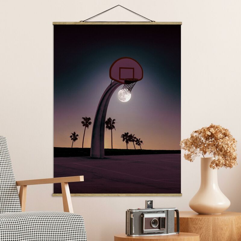 

Imagen de tela - Basketball With Moon - Alto 4:3 Dimensión LxA: 66.4cm x 50cm