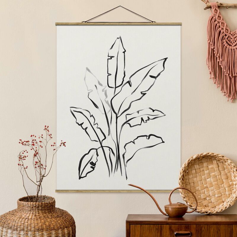 

Imagen de tela - Banana Leaves Drawing - Alto 4:3 Dimensión LxA: 46.5cm x 35cm