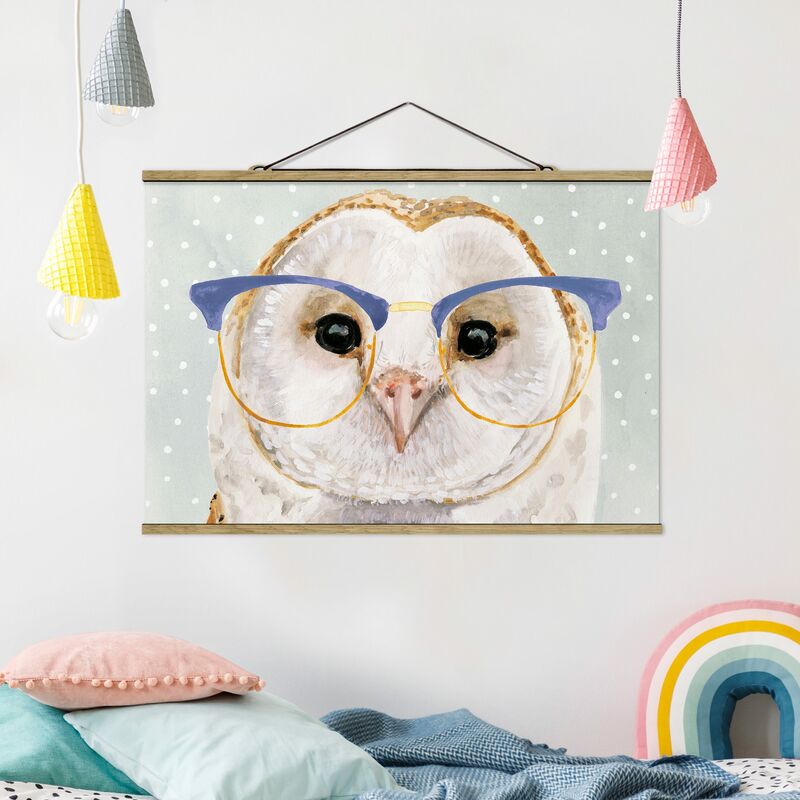 

Imagen de tela - Bespectacled Animals - Owl - Apaisado 2:3 Dimensión LxA: 33.5cm x 50cm