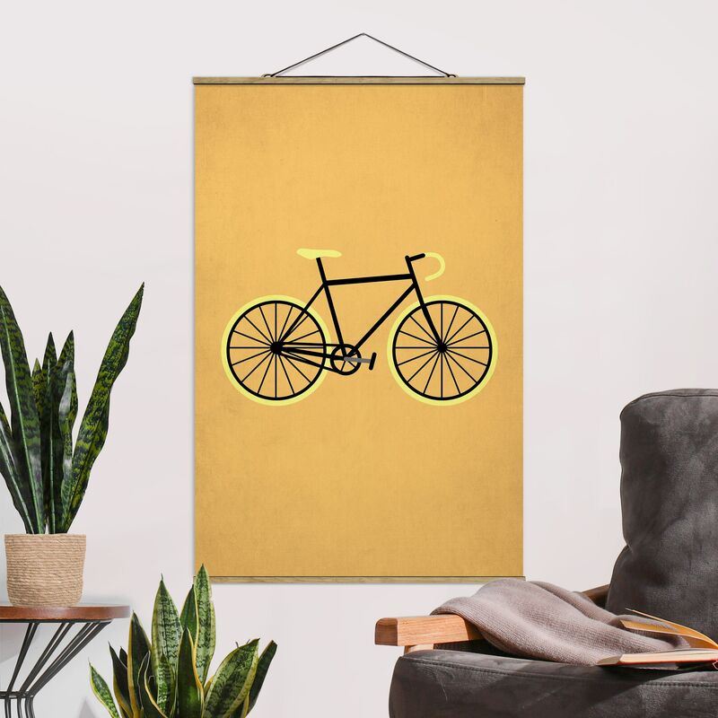 

Bilderwelten - Imagen de tela - Bicycle In Yellow - Alto 3:2 Dimensión LxA: 52.5cm x 35cm