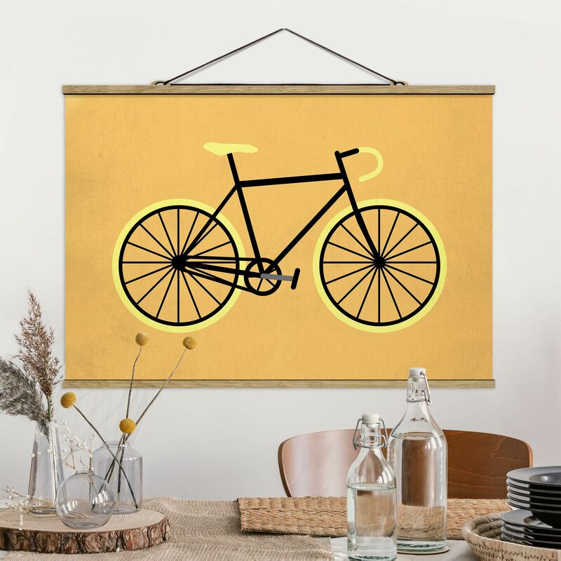 

Imagen de tela - Bicycle In Yellow - Apaisado 2:3 Dimensión LxA: 23.5cm x 35cm