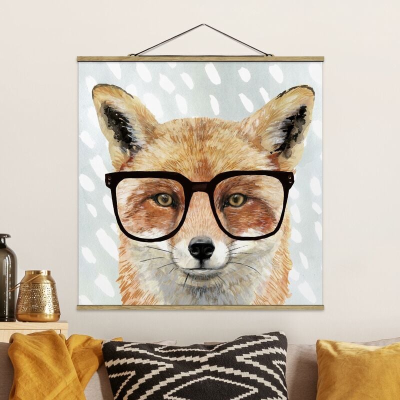 

Imagen de tela - Bespectacled Animals - Fox - Cuadrado 1:1 Dimensión LxA: 80cm x 80cm