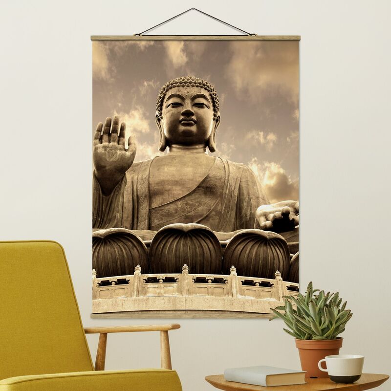 

Imagen de tela - Big Buddha Sepia - Alto 4:3 Dimensión LxA: 46.5cm x 35cm