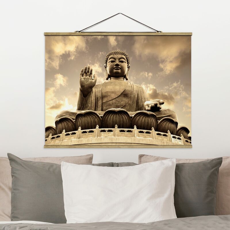 

Imagen de tela - Big Buddha Sepia - Apaisado 3:4 Dimensión LxA: 60cm x 80cm