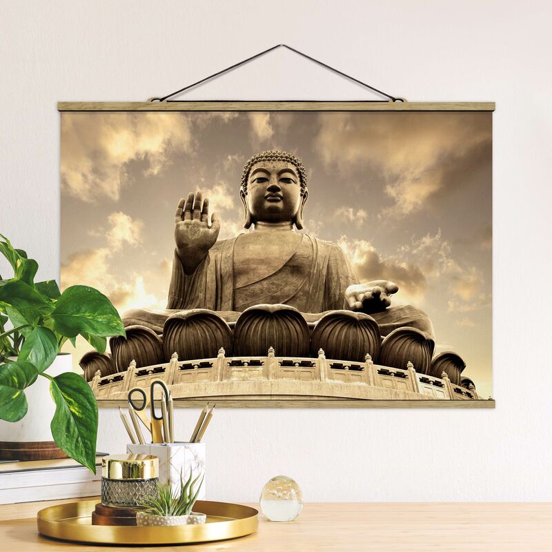 

Imagen de tela - Big Buddha Sepia - Apaisado 2:3 Dimensión LxA: 23.5cm x 35cm