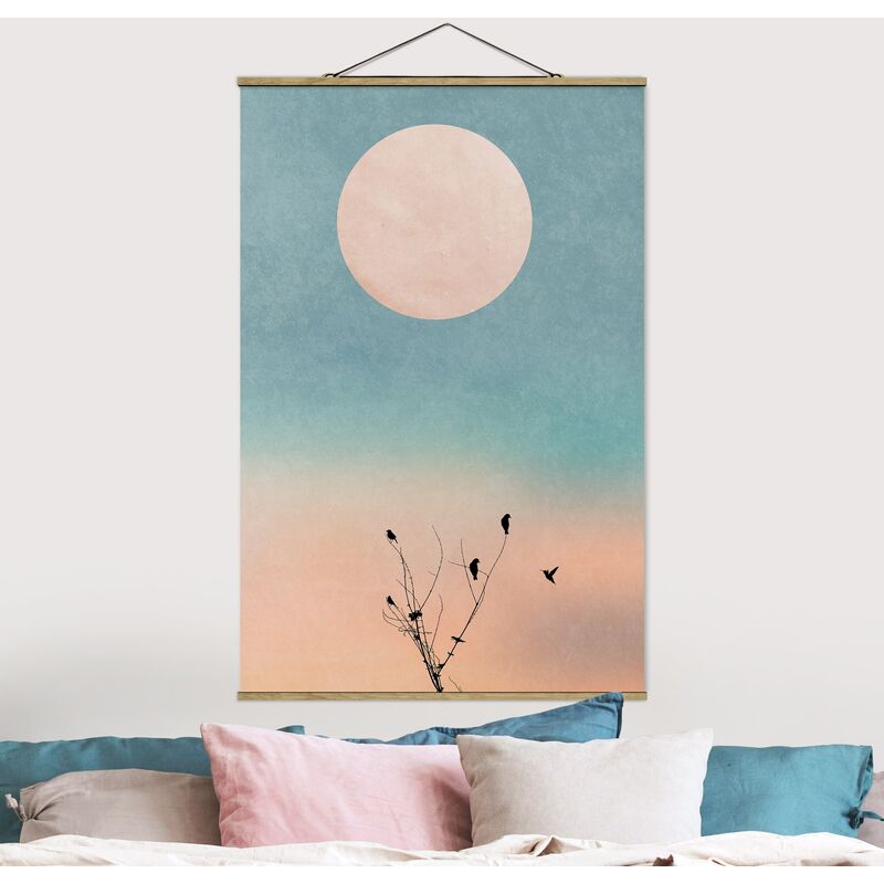 

Imagen de tela - Birds In Front Of Rose Sun II - Alto 3:2 Dimensión LxA: 52.5cm x 35cm